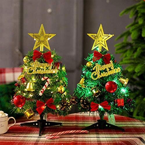 Árvore de Natal PDGJG - Mini Ornamentos de Desktop de Árvore de Natal Presentes de Decorações de Natal
