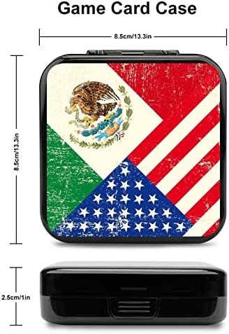 USA e CARTÃO DE CARTÃO DE BANDO MEXICANO PARA SWITCH Caixa de armazenamento portátil de troca de padrões personalizados com 24
