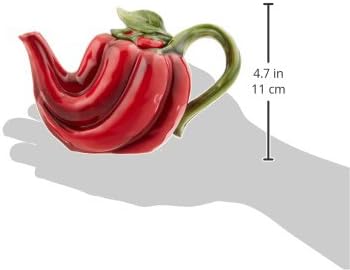 Cosmos Gifts Chili Pepper Ceramic Bels, 5 polegadas