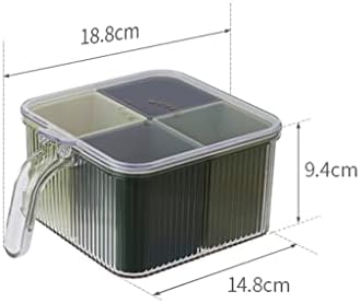 Dvtel Salt e monossódio Glutamato Temperamento Caixa One Multi-Grid Cozinha doméstica Multifuncional Tempero selado JARA