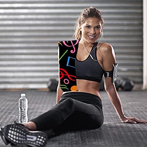 Deyya Microfiber Gym Towels Sports Sports Fitness Workout 2 pacote reutilizável toalha de suor macio para ioga Notas