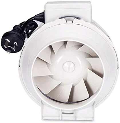 Ventilador de ventilação com dutos ccbuy, reforço do ventilador de duto redondo 5 polegadas, soprador de ventilação do