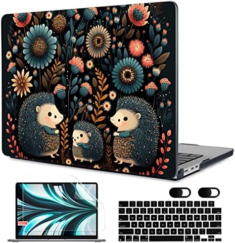 Caso Meegoodo para MacBook Pro 13 polegadas Caso 2022 2021 2020 NOVO A2338 M2/M1 A2251 A2289, Laptop Hard Shell