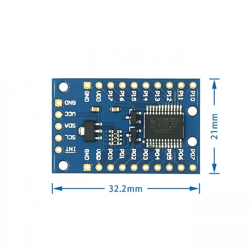 PCF8575 Expansão do módulo IO Porta Expansion Board PCF8575 Conselho de expansão 2C Controle de comunicação 16 portas de IO