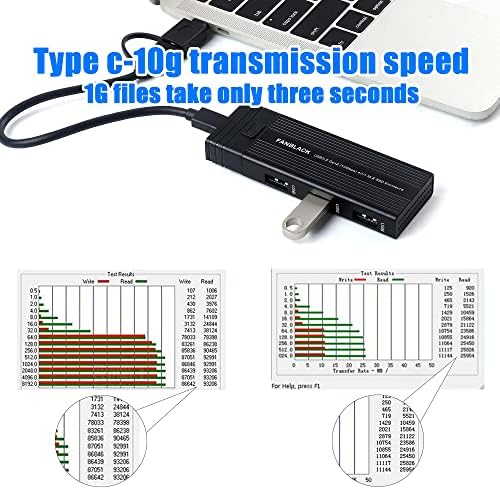 M.2 NVME Adaptador SSD Adaptador Sem ferramentas, USB 3.2 Gen 2 Adaptador HDD de 10 Gbps Mkey SSD Reader, com 3 porta