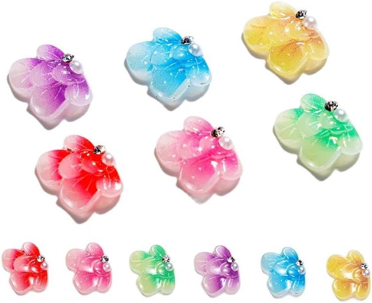 10pcs Flores laterais Flores acrílicas 3D Decoração de unhas Decoração Floret Floret Feiti