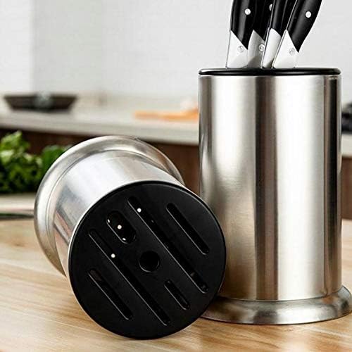 Adquira adquirir o suporte de faca de aço inoxidável Creative Kitchen Kitchen Storage Rack inserido Faca de tesoura Organizer Knife Stand Stand Tool