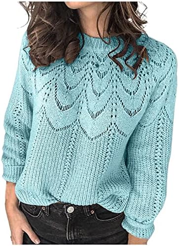 Camisinho de gola alta feminina malha de malha colorida Mohair Pullover Sweater Hollow Sweatters Cashmere