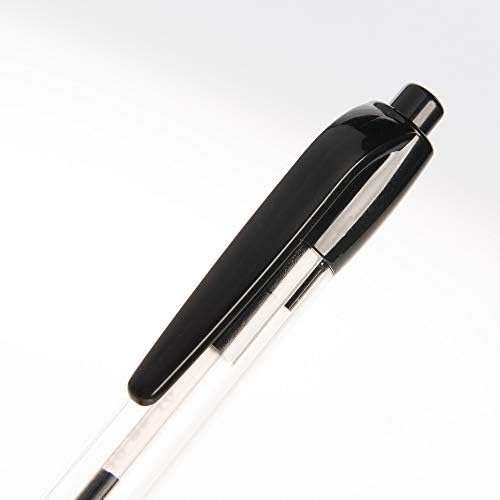 Simply Genius (200 Centro de esferográfica retrátil de pacote de canetas médias clique em canetas para redação de notebooks canetas de material de escritório