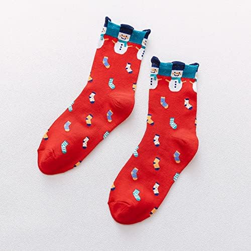Divertido divertido colorido festivo joelheira meias aconchegantes mulheres sofisticador de lenço de férias de Natal Fancy Holiday para armário