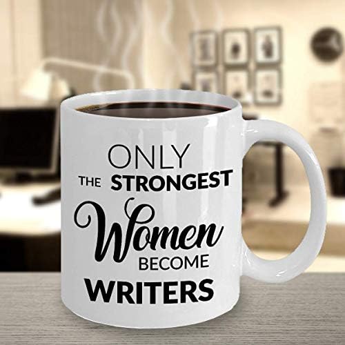 Hollywood & Twine Women Writers Caneca - Presentes de escritores - apenas as mulheres mais fortes se tornam escritores caneca de café