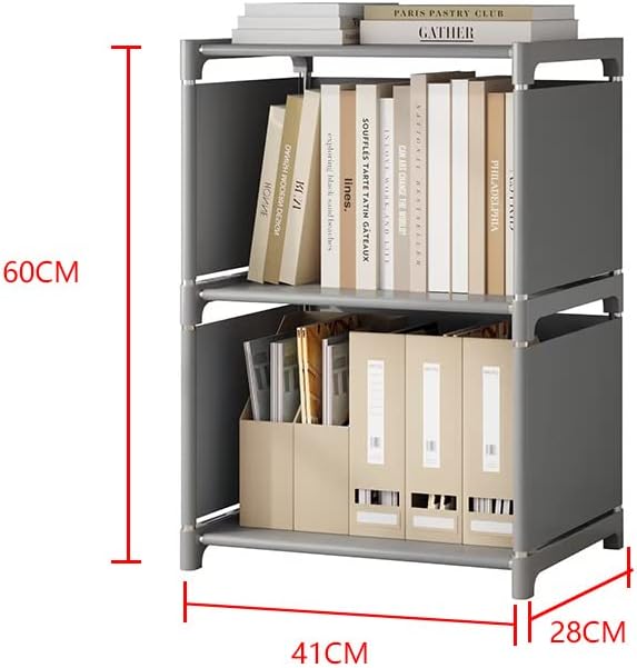 Prateleiras de cubos de armazenamento RIIPOO, prateleira de 2 cubos para armário de quarto, estante de estante de estante de 4 camadas, unidade de estante de livros para pequenos espaços