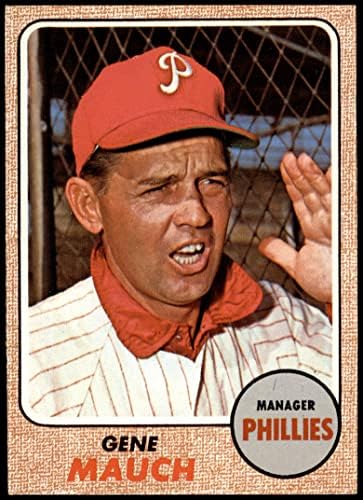 1968 Topps # 122 Gene Mauch Philadelphia Phillies NM Phillies