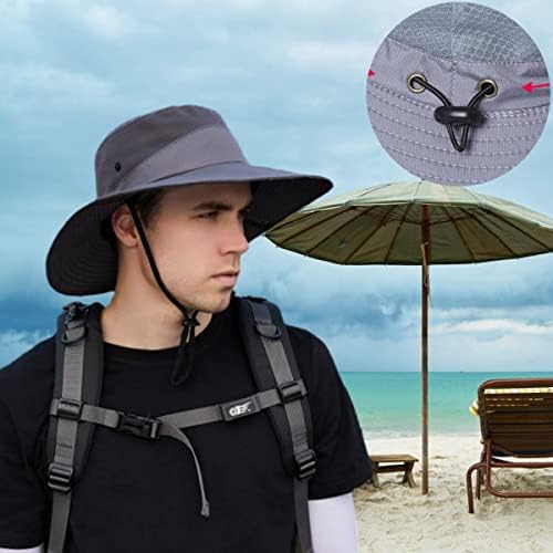 JTJFIT 2 peças Boonie Sun Bucket Hating Bap com proteção UV para pesca na praia Camping para homens mulheres