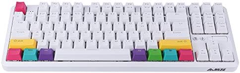 Epomaker K870T Hot Swappable 87 Keys Bluetooth Wired/Wireless Mechanical Teckboard com retroilumínio RGB, cabo tipo C,