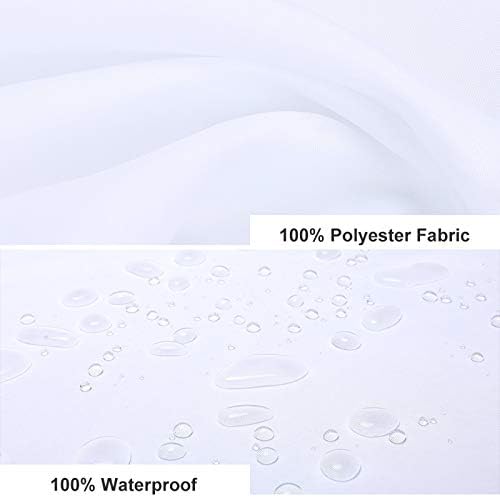 Cortina de banho y com tecido de poliéster impermeável 72 x 72 polegadas com ganchos