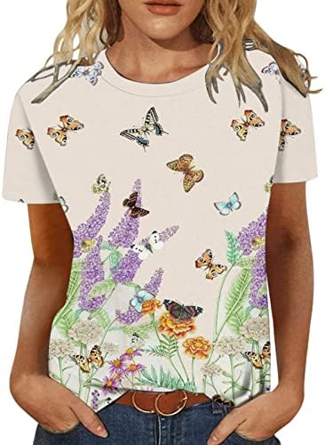 Butterfly Floral Graphic Top camise