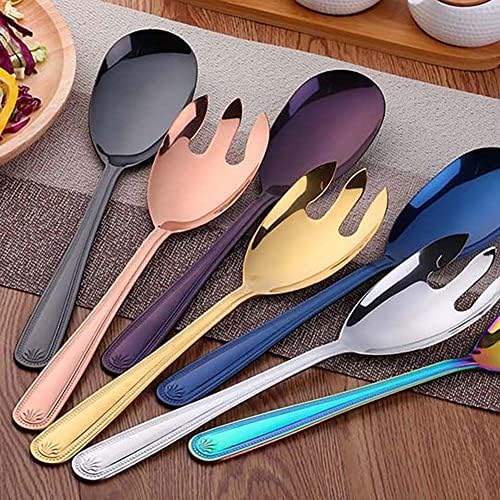 Houchu Sobremesas colher de aço inoxidável colheres de colheres públicas Forks Dinnerware Acessórios de cozinha de cozinha