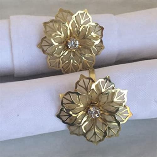 Lukeo 60pcs Design de flores Anéis de guardana