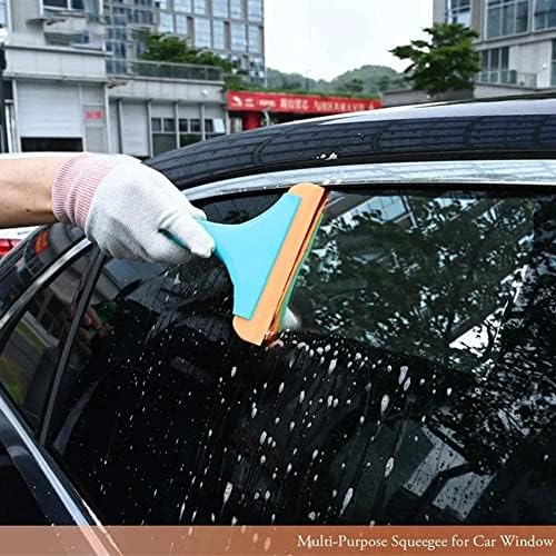 Silicone Shower Squeegee Janela Limpador de vidro Limpador de limpador com escova de silicone Mirror H1D4 para gancho