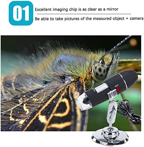 1000X 3In1 Microscópio digital USB 8 LED Magnificação Endoscópio Câmera de endoscópio 1,3 M HD CMOS Sensor para micro USB USB-C para