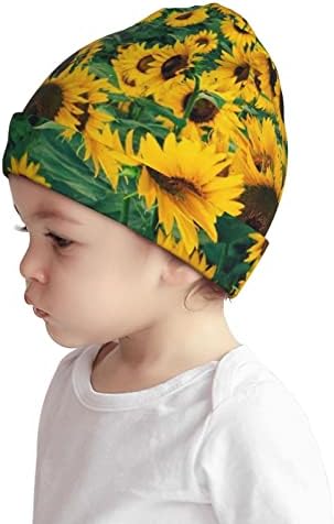 OMSQPJFW Sunflower Beanie para meninos garotos Kids Knot Knit Winter Hats