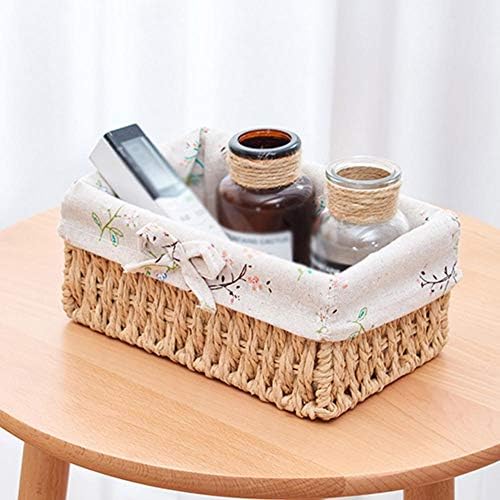 Anncus 3pcs Sundries Armazenamento de cesto de cesta de vime Cosméticos Organizador de contêiner Multif Storage