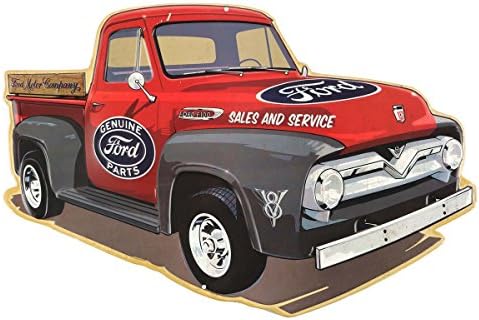 Ford Bronco Evolution Vertical Metal Sign - grande sinal do Ford Bronco para garagem, caverna ou loja