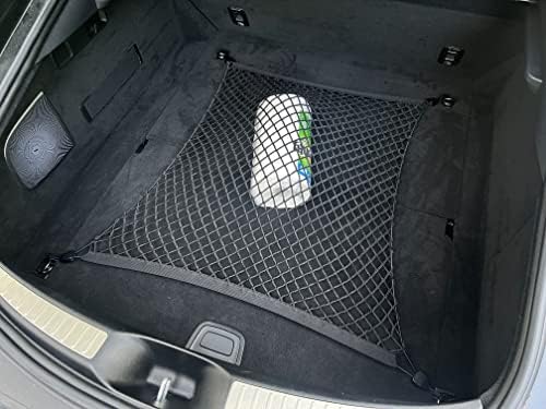 Floor Style Automotive Elastic Trunk Mesh Cargo Net para Mercedes-AMG GT 4 portas 2019-2023-Organizador de troncos premium