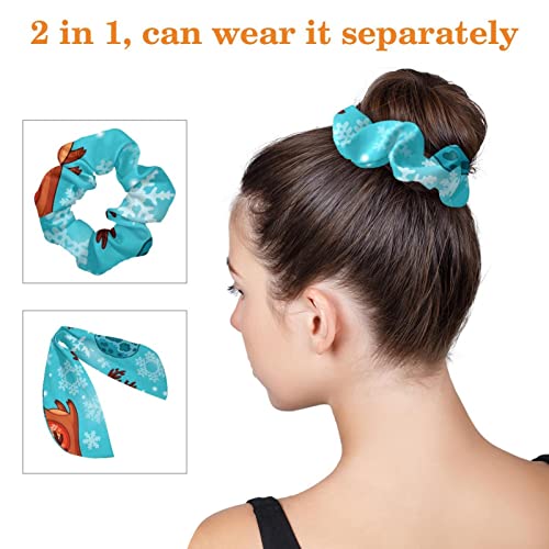 6 Pack Hair Scrunchies, Scrunchies Bow para cabelos, acessórios para o cabelo para mulheres, cordões de cabelo, presente de aniversário