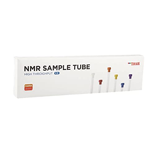 Tubo de amostra de nmr de 5 mm de adamas-beta com tampa, alta taxa de transferência, 3,3 vidro de borossilicato, pacote