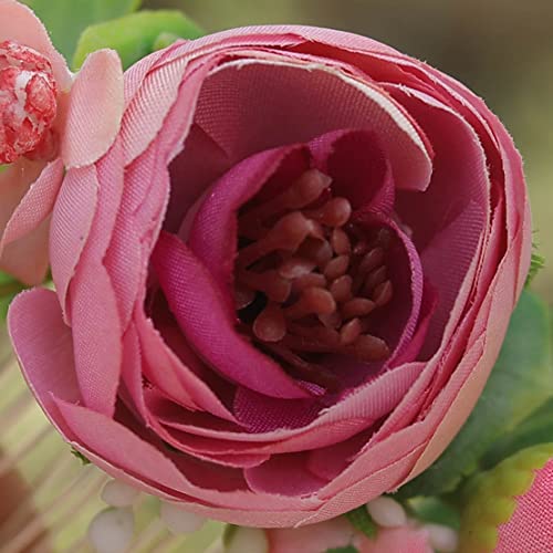 Fangsen prata boho rosa rosa rosa brotos gipsophila paniculata flor de cabelo pente pente de casamento de casamento acessório