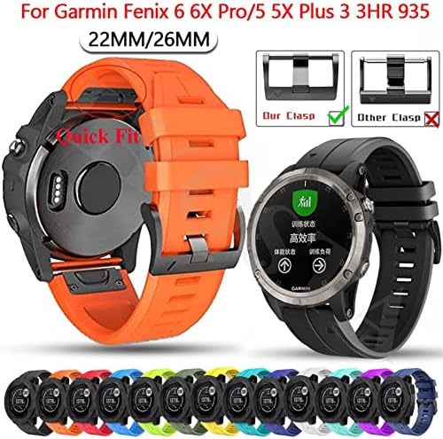 CZKE 22 26mm Silicone Smart Watch Band Quickfit Bracelet para Garmin Quickfit Watch Band Band