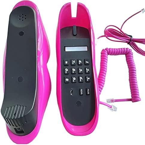 Telefone para lábios, telefone doméstico avançado, telefone interessante em forma de lábios, cabo de telefone plástico de plástico