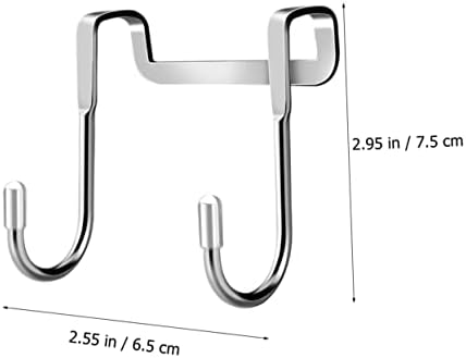 Espealhando os gancos de cozinha de gancho de gancho duplo de 4pcs gancho de gancho de cozinha sobre cabos de aço inoxidável