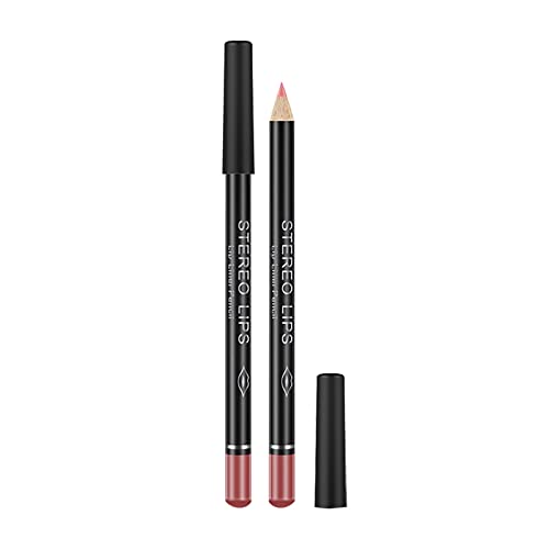 Lip Gift Lipliner Conjunto de cor de moda de moda à prova d'água 12 caneta para feminino Lipstick Lip Gloss