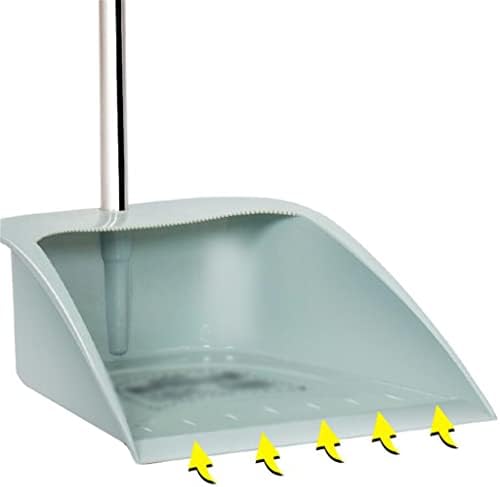 MJYXF Broom e Dustpan Conjunto combinado Combinação de aço inoxidável Ferramenta de limpeza de vassoura de vassoura de pó de pó (cor: