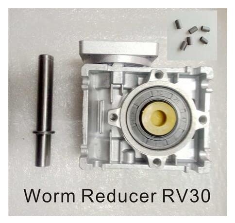 Davitu DC Motor - Redutor de velocidade de worm RV30 com eixo de saída único e adaptador de eixo para o eixo de entrada de 6,35