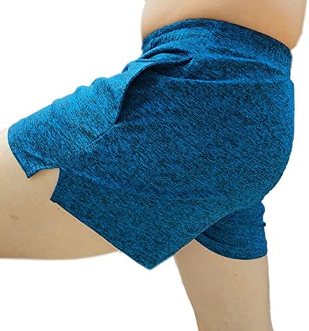 Shorts de treino masculinos de Ashleylife com bolsos de 3 polegadas em execução de shorts de musculação rápida seca rápida