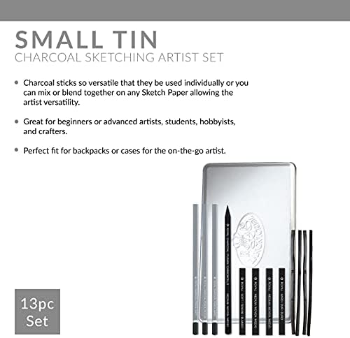 Royal & Langnickel RSET-ART2503 conjunto de arte de desenho a carvão pequeno