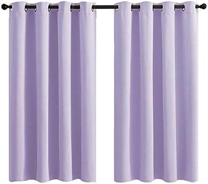 Cortinas decorativas daesar para sala de estar 2 painéis, cortinas de quarto poliéster de poliéster roxo rosa cor nas janelas do tratamento