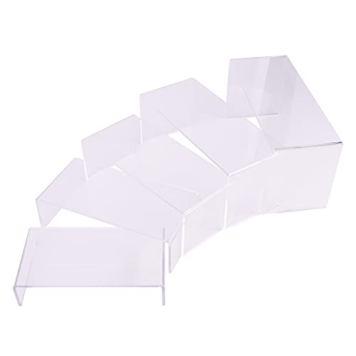 Prateleiras transparentes 5pcs acrílico rack de sapatos em forma de exibição U para racks de sapatos de exibição