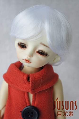 Jusuns Doll Wigs D28053 6-7 polegadas 16-18cm Enfanct Baby Boyish Cut Synthetic Mohair BJD Hair 1/6 Yosd Doll Acessórios