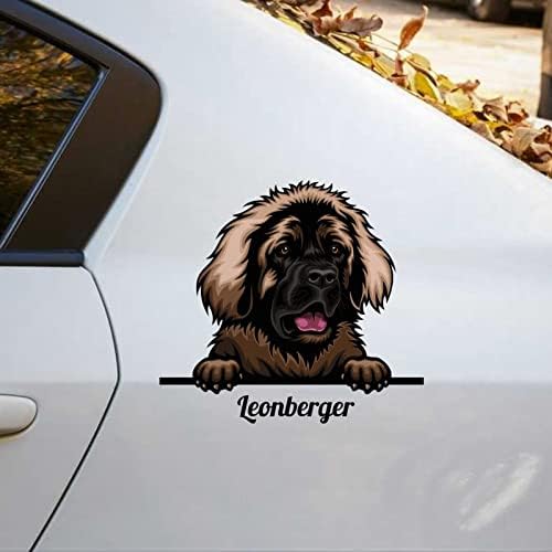 Decalques de carros de cachorro de Leonberger decalques de cães coloridos Decalques de amante de animais de estimação para