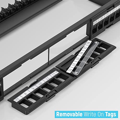 Pacote de soluções de mídia Everest - 3 itens: Snap -in -in 24 porta Patch Panel + Easyjack - Ferramenta de terminação de velocidade