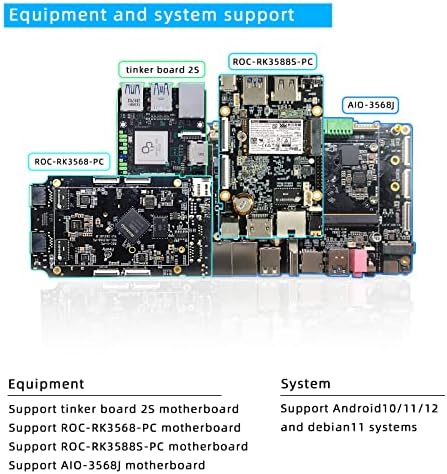 Youyeetoo 7inch MIPI LCD Screen de toque 1024x600 5 pontos Capacitivo 75Hz Suporte Tinker Board 2s, Firefly ITX-RK3568J/ROC-RK3568-PC/ROC-RK3588S-PC/ITX-3588J