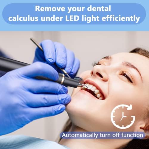 Removedor de placa de blaster de placa elétrica para dentes, kit de limpeza de dentes com luz LED, removedor de tártaro de dentes