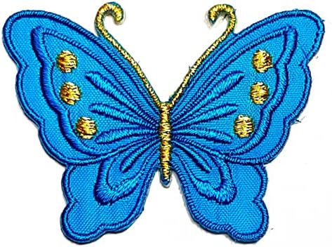 Kleenplus 2pcs. Mini Butterfly Butterfly Patches infantis adesivos de desenho animado artesão bordado artes artes de costura reparam