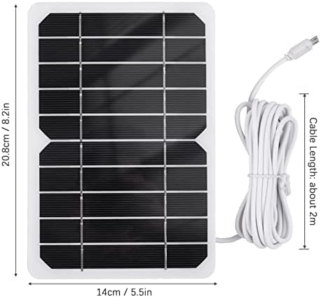 Karlak 5W 5V Solar portátil R Painel solar R para acampar com plugue micro USB para carregar telefones celulares Mini fãs