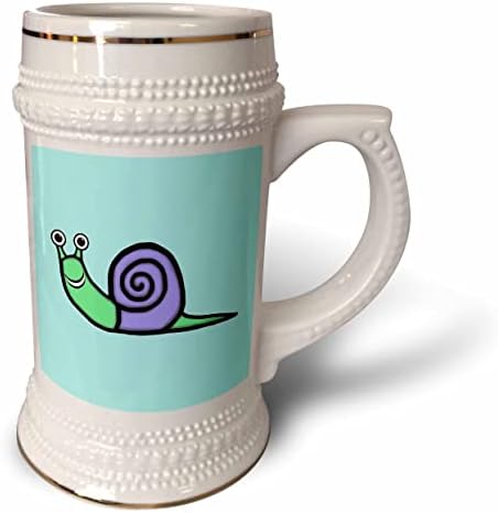 3DROSE o mais fofo dos caracóis fofos que você não pode deixar de sorrir de volta - 22oz de caneca